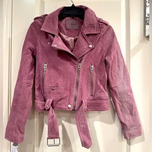 FREE PEOPLE BLANKNYC SUEDE JACKET LAVENDER PURPLE POCKETS NWT Size XS Brand New